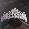 Corona da sposa Tiara Copricapo da sposa Accessori per capelli Sposa Principessa Corona Diademi e corone Fascia da sposa in cristallo X0625232W