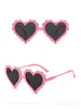 fashion kids heart-shaped curly sunglasses children PC frame personality fashion outdoor goggles baby girls boys adumbral glasses D076