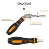 Ratchet Screwdriver Set 61-In-1 Precision Torx Phillips Screwdriver Bits 180 Degree Rotation Handle Repair Hand Tools