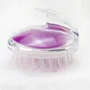 Autour du masseur de tête en silicone pour laver la brosse massage du cuir chevelu démangeaisons bain germinatif tête en plastique peigne méridien nouveau a13