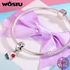 WOSTU Oryginalne 925 Sterling Silver Cupcake Jak Element Kolorowe Emalia Urok Fit Original Wst Bransoletka DIY Biżuteria Prezent CQC350 Q0531