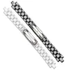 Смотреть полосы керамики браслет высокий женский мужской ремень модный браслет черный белый 16 мм 19 мм для J12