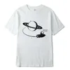 Xin YiメンズTシャツ高品質100％コットンショートスレビ面白い宇宙プリントクールな緩い男性TシャツOネックオスティー210629