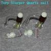 Rökning Tillbehör Terp Slopper Quartz Banger med glaspärlor Pärlor Ruby Marmor piller för vatten Bong Dab Rig Nail Fased Edge Blender W 28mm Long Barrel