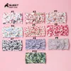 Boże Narodzenie Akcesoria Dla Dzieci Print Włosy Łęk Turban Head Bands Dla Noworodków Leopard Bow Knot Cute Hairbands Dla Kobiet Kid Headband