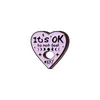 Everything will be OK Enamel Pins Custom Sunglass Coffee Crystal Ball Brooch Lapel Badge Bag Jewelry Gift Kids Friends