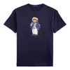American Bear Print Hoge kwaliteit 100% katoenen shirt Fashion Bear T-shirt korte mouw casual maat M-3XL