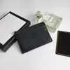grossist mode svart Korthållare kvinna kreditkort plånbok män Designer ren färg Pebble läder lyx med låda