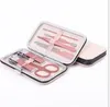 Navio Livre 7 PCS Aço Inoxidável Nail Clipper Set Nails Tesoura Pedicure Faca SE T Manicure Tools