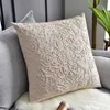 50x50cm Amerikaanse pastorale bloemen geborduurde kussenhoes Hoge kwaliteit katoen kussensloop Sofa Couch borduurkussen 210907