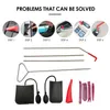 Set di utensili manuali professionali Kit per auto automobilistico con borsa per pompa ad aria Grabber a lunga portata Facile entrata Cuneo non guastabile e PVC per camion per auto