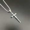 Pendant Necklaces Men Boys Jesus Cross Necklace Stainless Steel Gold Silver Color Box Chain Religious Christian Jewelry Gifts