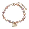 Bracciale con perline color avorio Kent22