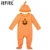 Jumpsuits Baby Cotton Halloween Rompers Clothes Born Long Sleeve Unisex Pyjamas Girl Boy Footed Overalls Jumpsuit Outfit
