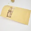 Emballage cadeau 100pcs Sac à fermeture à glissière en papier kraft. Les sacs kraft utilisés pour l'emballage alimentaire sont autoportants bruns