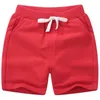 Yaz pamuk çocuk şort erkek kızlar için plaj pantolon şeker renkler çocuklar rahat bebek giyim 7042 01 210622
