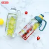 AIWILL Tritan Graduated Plastic Cup Large Capacity 1.8L Portable Water Bottle Straw Space Outdoor Sports Kettle BPA FREE 211122