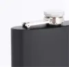 Matt Black 6oz Liquor Hip Flask Scurd Cap100 304ステンレス鋼レーザー溶接型ロゴ105 V25698127