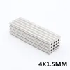 Wholesale - In Stock 100pcs Strong Round NdFeB Magnets Dia 4x1.5mm N35 Rare Earth Neodymium Permanent Craft/DIY Magnet