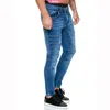 Jeans pour hommes Casual Slim Denim Pantalons Garçons Rousers 2022 Ripped Slim Fit Classique Jeunes Noir et Bleu