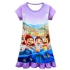 2021 meninas pijamas luca kids039s vestido de manga curta com babados 8049309k21382713927