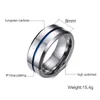 Vnox Ringe aus 100 % Wolframkarbid für Herren, 8 mm breit, hochwertiger männlicher Hochzeitsschmuck, USA