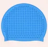 Bonnets de natation imperméables en Silicone pour adultes Protection des oreilles cheveux longs Sports nautiques chapeau de piscine grands enfants bonnets de douche de bain accessoire