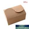 Gift Wrap 30pcs/set Natural Kraft Paper Cake Box Party Packing Biscuit Cookie Candy Packaging Boxes Birthday Bag Factory price expert design Quality Latest Style