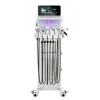 2022 H2O2 Hydra Dermabrasion Aqua Peel Clean LED Light Vacuum Face Lifting Hydro Water Oxygen Jet Peel Diamond Machine