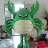 Halloween verde caranguejo mascote traje de alta qualidade desenhos animados caráter caráter caráter adulto tamanho Natal carnaval festa de aniversário fancy outfit