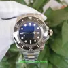 NOOBF Relojes Super Versión 44 mm Sea-Dweller 126660 D-Blue 904L Acero Cerámica Impermeable CAL 3235 Movimiento Mecánico Automático Me321q