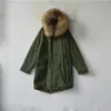 Women's Fur & Faux 2021 Est Natural Lining Mr Wear, Raccoon Removeable Collar Mrs Winter Long Style Jacket For