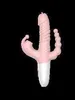 Секс-массажер Вибраторы Новый тройной стимулятор 3 в 1 Толкающий вращающийся сосущий кролик палочка Силиконовая секс-игрушка для взрослых для женщин 0104