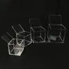 New Transparent Acrylic Storage Box Clear Square Cube Multipurpose Display Case Plexiglass Jewelry Gift Packaging Boxes 210315