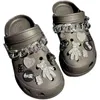 Crocses Charms Designer DIY Magic Color Bear Horror Skeleton Skull Shoes Decaration for Croc JIBZ Clogs Boys Women Girls Gifts