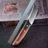 Specialerbjudanden high end överlevnad rak kniv m390 tanto punkt satin blad full tang öken ironwood   kolfiberhandtag med läder hon