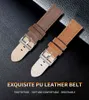 NAVIFORCE Band Bracelet en cuir véritable 23mm Bandes étanches avec boucle Ceinture de remplacement Accessoires de montre Marron