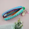 Party Favor Large-capacity carrot Stationery Storage Silicone Pencil Case Fidget Toy Squeeze Bubble Box for Student Girls Boys