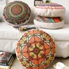 Cushion/Decorative Pillow Retro Ethnic Style Round Shape Sofa Cushion Cover Futon Pillowcase Without Core For Living Room Car Office High Qu