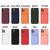 Kaart Slot Telefoon Gevallen TPU Soft Back Cover Credit Card Pocket Protector voor iPhone 13 13Pro max 12 12PRO 11 11PRO XR XR XS 7 7PLUS 8 8PLUS