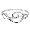 Lutaku Treble Clef Sieraden Charm Music Lover Gift Knuckle Ring Minimalistische Muziek Opmerking Ringen Minimalistische Hipster G1125