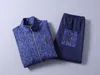 Milliardärens sportkläder Vinterkardigan Set Men Fashion Casual Zipper Cotton Bekväm broderi M-3XL 201210