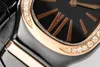 Saatı Bayanlar Lüks İzle Yılan Serisi Paslanmaz Çelik Kakma Kuvars Hareketi Safir Kristal Cam 35mm