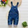 Bibicola Spring AUTU Kids Ogólne dżinsy Odzież Newborn Baby Dżinsowe Kombinezony Kombinezony Dla Malek / Dziewczyny Niemowlę Bib Spodnie 210312