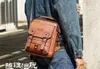 Man's Multi-function Large Capacity Split Leather Crossbody Messenger Bags