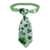سانت باتريك يوم الكلب ربطة Lucky الأخضر الرسائل الأنماط الأيرلندية مهرجان عطلة حزب أليفة العرض RRB14124
