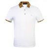 2022 Italie Mens Designer Polos Homme High Street Broderie Jarretière Impression Marques Top Qualité Coton Vêtements Tees