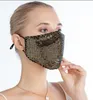 dhl 2023 hot Fashion BlingBling Sequin Paillette Designer Luxe Masker Wasbare Herbruikbare Volwassen Maskers Mascarillas Beschermend Verstelbaar Masker