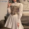 Vintage Kawaii Elbise Kadınlar Pileli Zarif Rahat Prenses Kabarcık Gömlek Elbiseler Güzel Parti Tatil Elbise Yaz Y2K 210709
