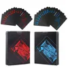 Spiel Schwarz Texas Holdem Klassische Werbung Poker Wasserdichtes PVC Grind Langlebiges Brett Rollenspiele Magic Card 10er-Set